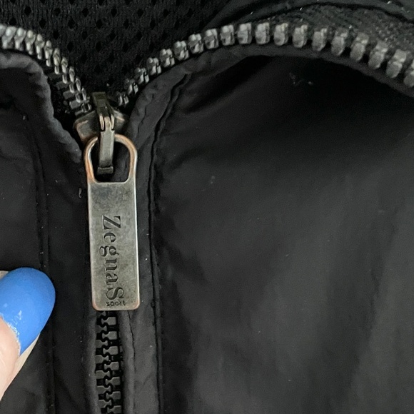 Ermenegildo Zegna Z Sport Windbreaker jacket Microlite Foiled Hoodie Black XXL - Picture 5 of 11